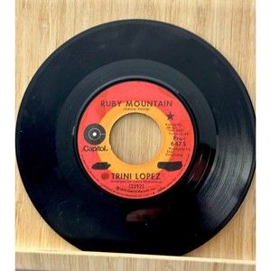 TRINI LOPEZ: y volvere / ruby mountain CAPITOL 7" Single 45 RPM Promo Jukebox 7”